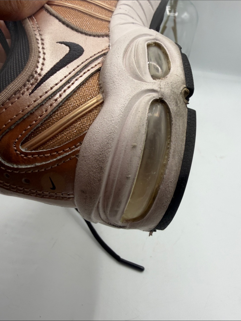 Nike Air Max Women’s Metallic Copper Athletic Sneakers with Black Accents - Picture 8 of 8